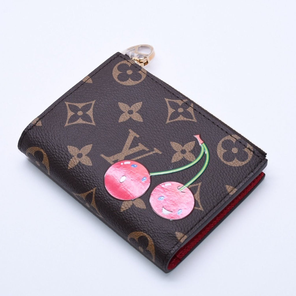 Louis Vuitton Takashi Murakami Portefeuille Lisa Compact Wallet Bifold Brown — view 4
