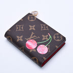 Louis Vuitton Takashi Murakami Portefeuille Lisa Compact Wallet Bifold Brown — view 4
