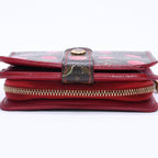 Louis Vuitton Monogram Cherry Compact Zip Bifold Wallet Takashi Murakami Brown — view 6