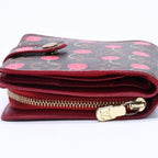 Louis Vuitton Monogram Cherry Compact Zip Bifold Wallet Takashi Murakami Brown — view 7