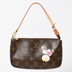 Louis Vuitton Monogram Panda Pochette Accessoires Takashi Murakami Mini Bag