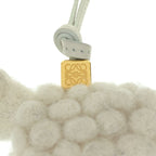 Loewe Sheep Felt Bag Charm White — view 3