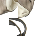 Saint Laurent Leather Canvas Handbag Beige — view 9