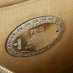 Fendi Shoulder Bag Leather Crossbody Square Beige — view 7