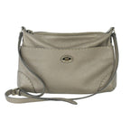 Fendi Shoulder Bag Leather Crossbody Square Beige
