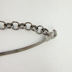 Dior CD Logo Ribbon Necklace Plating Silver Vintage — view 9