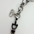Dior CD Logo Ribbon Necklace Plating Silver Vintage — view 4