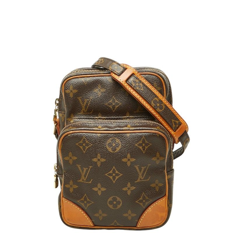 Louis Vuitton Monogram Amazon Crossbody Shoulder Bag Brown Leather