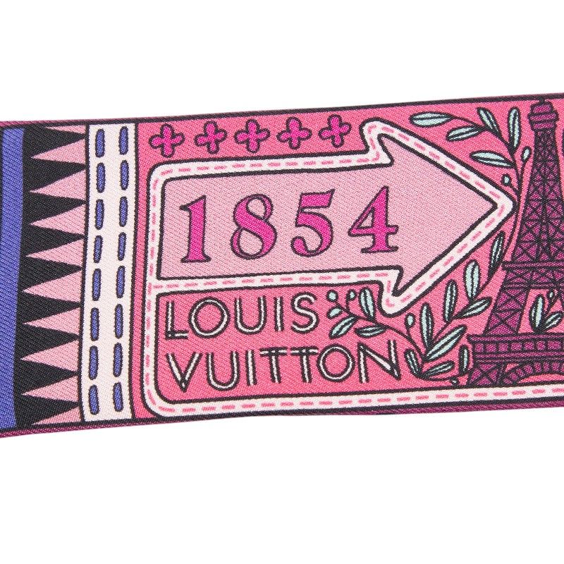 Louis Vuitton Bandeau BB Jeux de Scarf Twilly Purple Silk — view 2