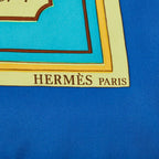 Hermes Carre 90 L'alphabet Des Metiers the Abcs of Work Scarf Large Blue — view 7