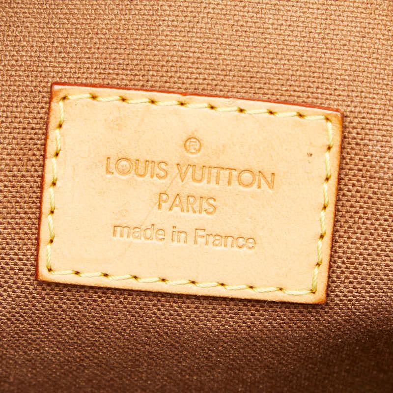 Louis Vuitton Monogram Odeon MM Crossbody Shoulder Bag Brown Leather — view 7