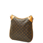 Louis Vuitton Monogram Odeon MM Crossbody Shoulder Bag Brown Leather — view 2
