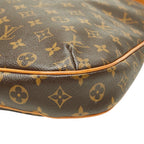 Louis Vuitton Monogram Odeon MM Crossbody Shoulder Bag Brown Leather — view 4