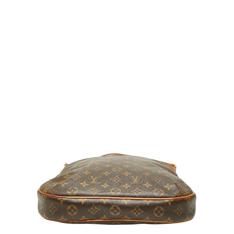 Louis Vuitton Monogram Odeon MM Crossbody Shoulder Bag Brown Leather — view 3