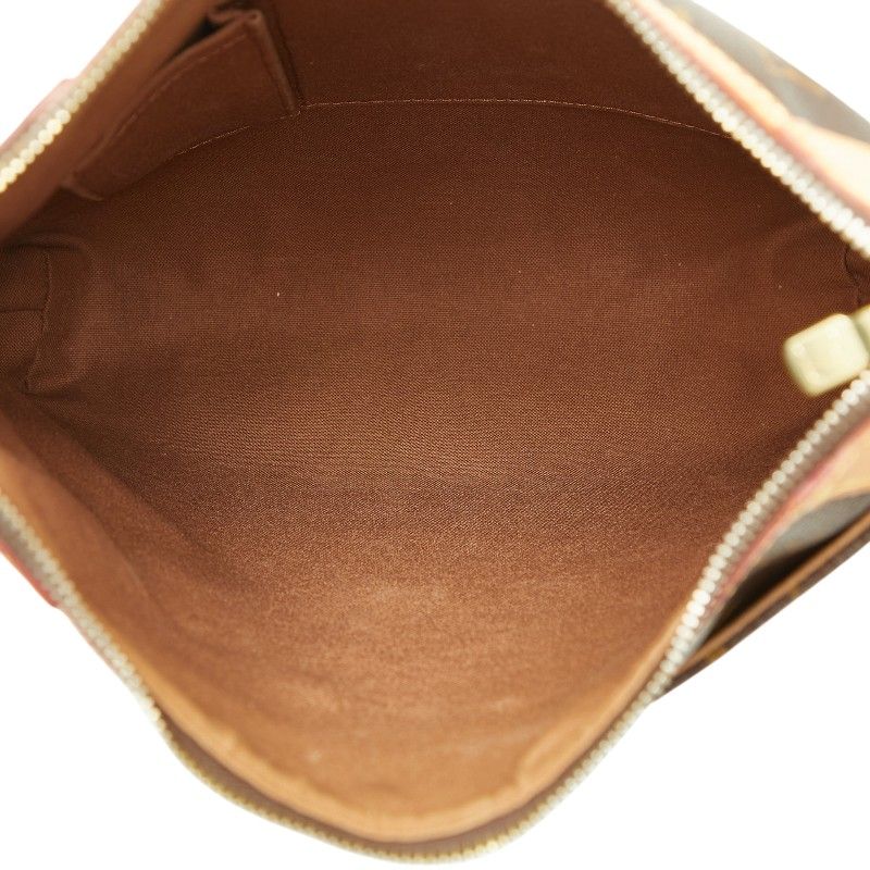 Louis Vuitton Monogram Odeon MM Crossbody Shoulder Bag Brown Leather — view 6