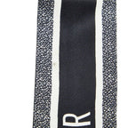 Dior Toile de Jouy Flower Mitzah Scarf Twilly Black White Silk — view 6