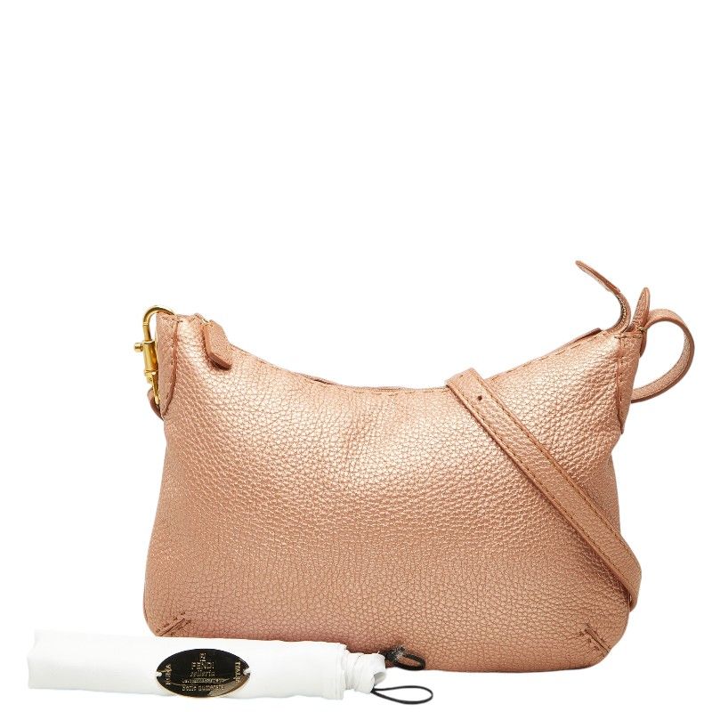 Fendi Selleria Crossbody Shoulder Bag Pink Leather