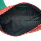 Gucci Logo Belt Bag Red Green Nylon — view 6