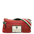 Gucci Logo Belt Bag Red Green Nylon
