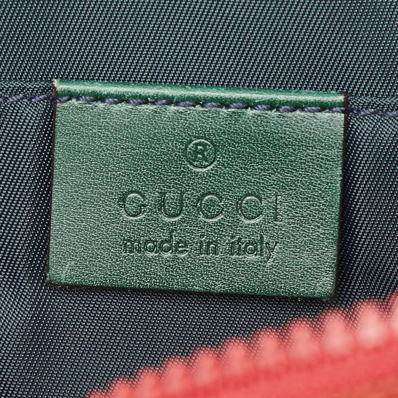 Gucci Logo Belt Bag Red Green Nylon — view 7