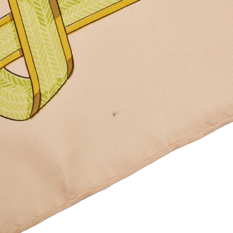 Hermes Carre 90 Frontaux Et Cocardes Front Rosette Scarf Large Pink Multicolor — view 3