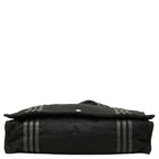 Hermes Fourre Tout Besace MM Crossbody Shoulder Bag Black Gray Canvas — view 3