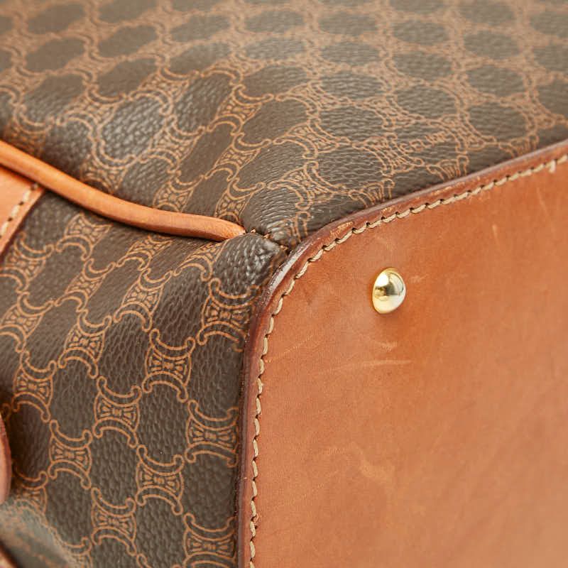 Celine Macadam Handbag Brown Leather — view 5