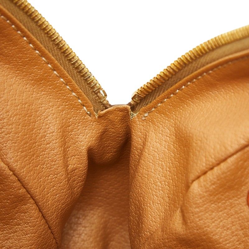 Celine Macadam Handbag Brown Leather — view 8