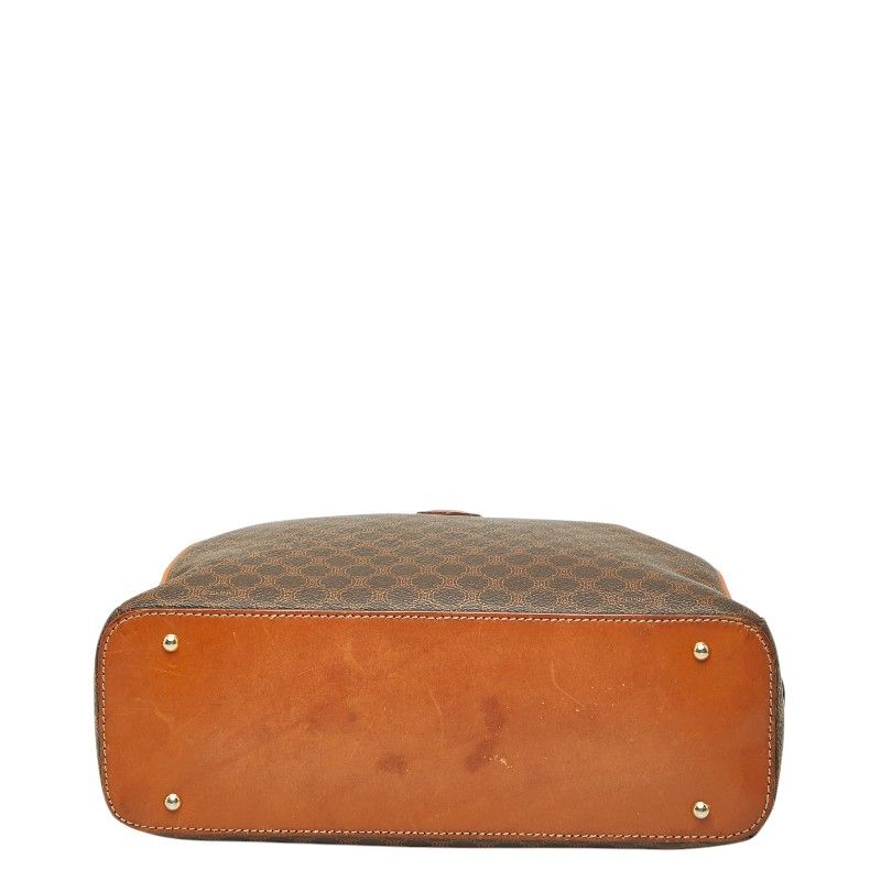 Celine Macadam Handbag Brown Leather — view 3