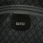 Gucci Bamboo 2-Way Shoulder Bag Black Nylon Leather — view 9