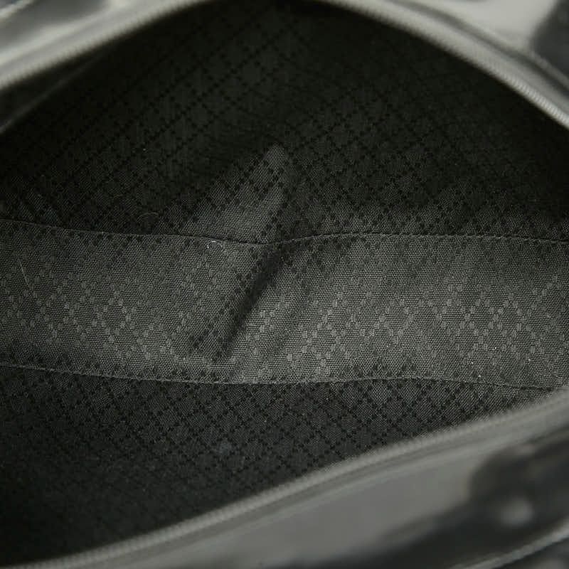 Gucci Bamboo 2-Way Shoulder Bag Black Nylon Leather — view 8