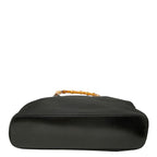Gucci Bamboo 2-Way Shoulder Bag Black Nylon Leather — view 3