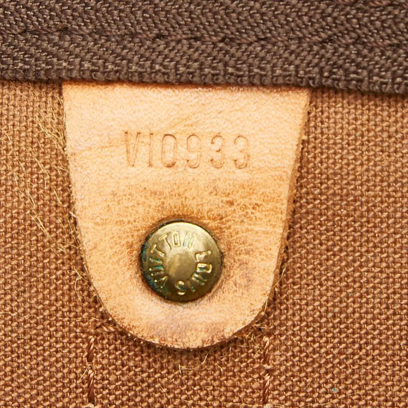 Louis Vuitton Monogram Keepall Bandouliere 55 Boston Bag 2-Way Brown Leather — view 9