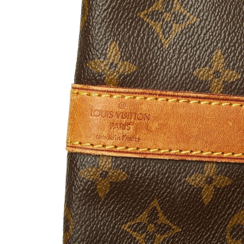 Louis Vuitton Monogram Keepall Bandouliere 55 Boston Bag 2-Way Brown Leather — view 8