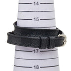 Louis Vuitton Damier Graphite Bracelet Sign It Double Strand Black Gray Metal — view 8