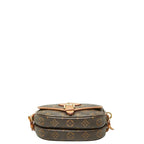 Louis Vuitton Monogram Saumur BB 2-Way Shoulder Bag Brown Leather — view 3