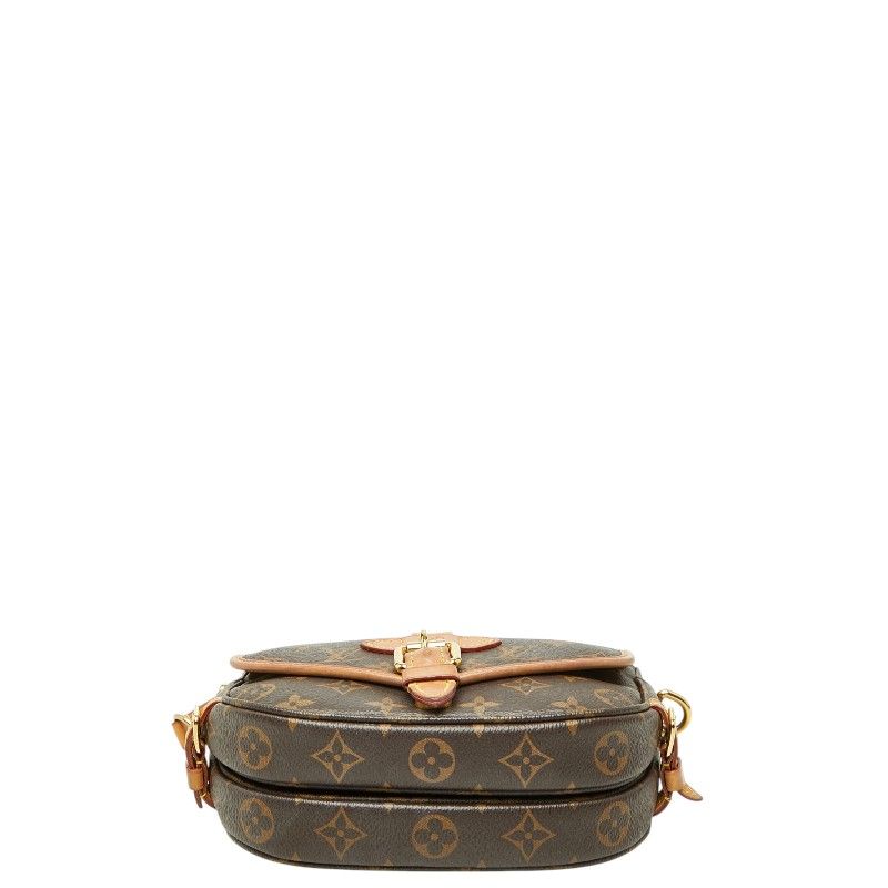Louis Vuitton Monogram Saumur BB 2-Way Shoulder Bag Brown Leather — view 3