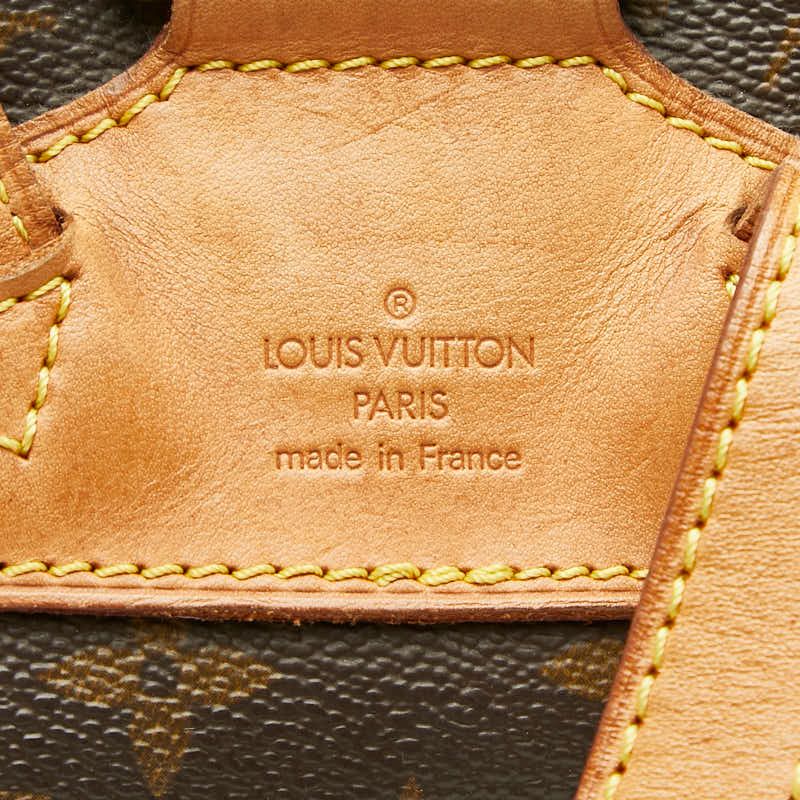 Louis Vuitton Monogram Montsouris MM Backpack Brown Leather — view 9