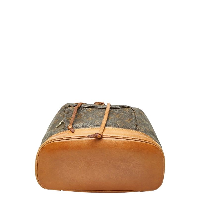 Louis Vuitton Monogram Montsouris MM Backpack Brown Leather — view 3