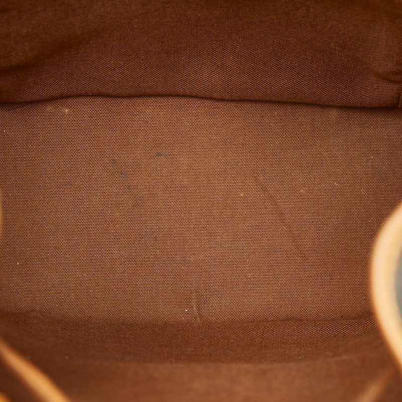 Louis Vuitton Monogram Montsouris MM Backpack Brown Leather — view 8