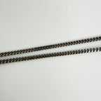 Chanel CC Logo Necklace Plated Rhinestone Silver Vintage — view 8