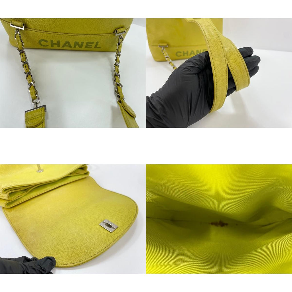 Chanel Backpack Yellow — view 8