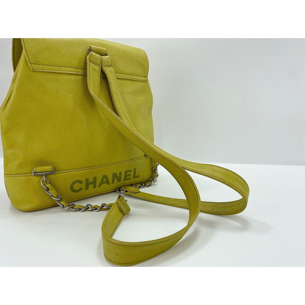 Chanel Backpack Yellow — view 7