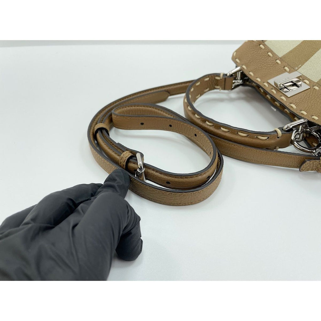 Fendi Handbag Peekaboo Beige — view 8