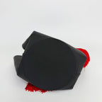 Saint Laurent Rib Fabric Tassel Shoulder Bag Canvas Black Red Gold Vintage — view 8