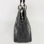 Dior Lady Cannage Large Shoulder Bag Leather Black Vintage — view 6