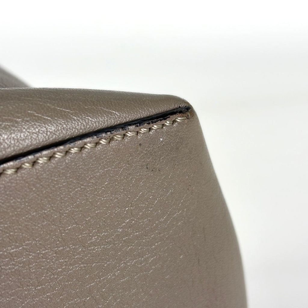 Fendi by the Way 2-Way Leather Gray Handbag — view 4