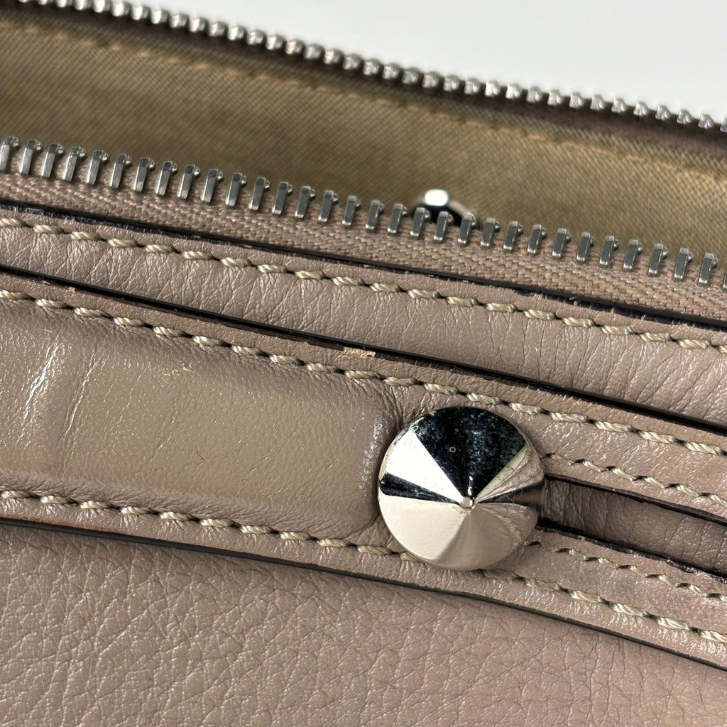 Fendi by the Way 2-Way Leather Gray Handbag — view 5