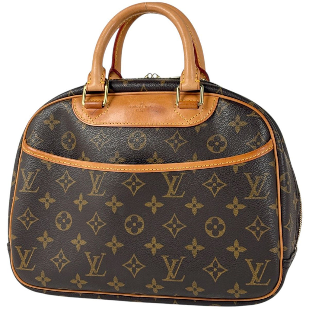 Louis Vuitton Trouville Boston Bag Handle Monogram Brown