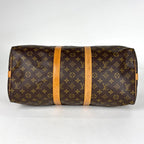 Louis Vuitton Keepall Bandouliere 45 Boston Bag Monogram Brown — view 2